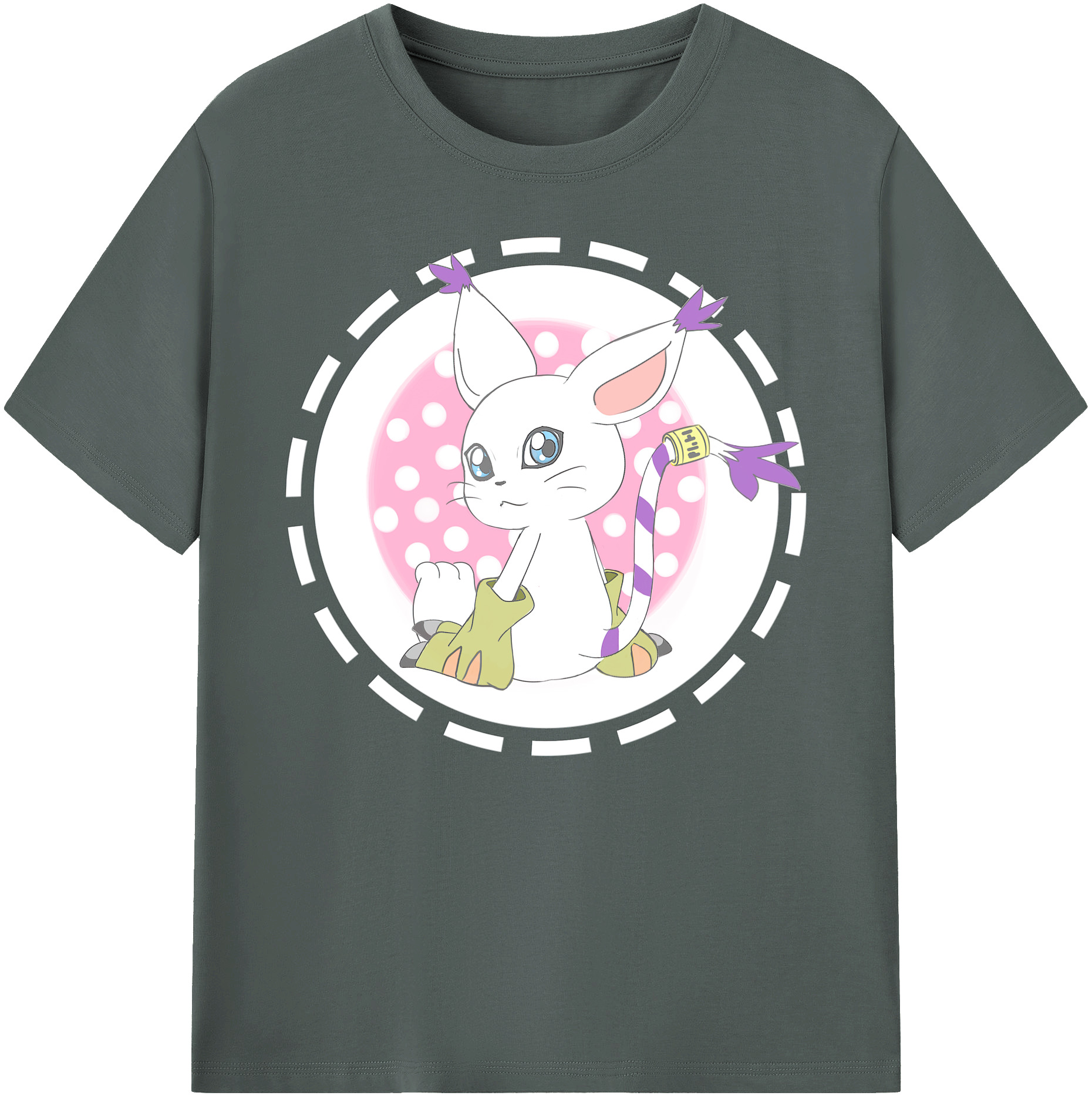 （画像用） Digimon デジタルモンスター/デジモン 綿100％ メンズ半袖Tシャツ｜肌触りやわらか＆通気性